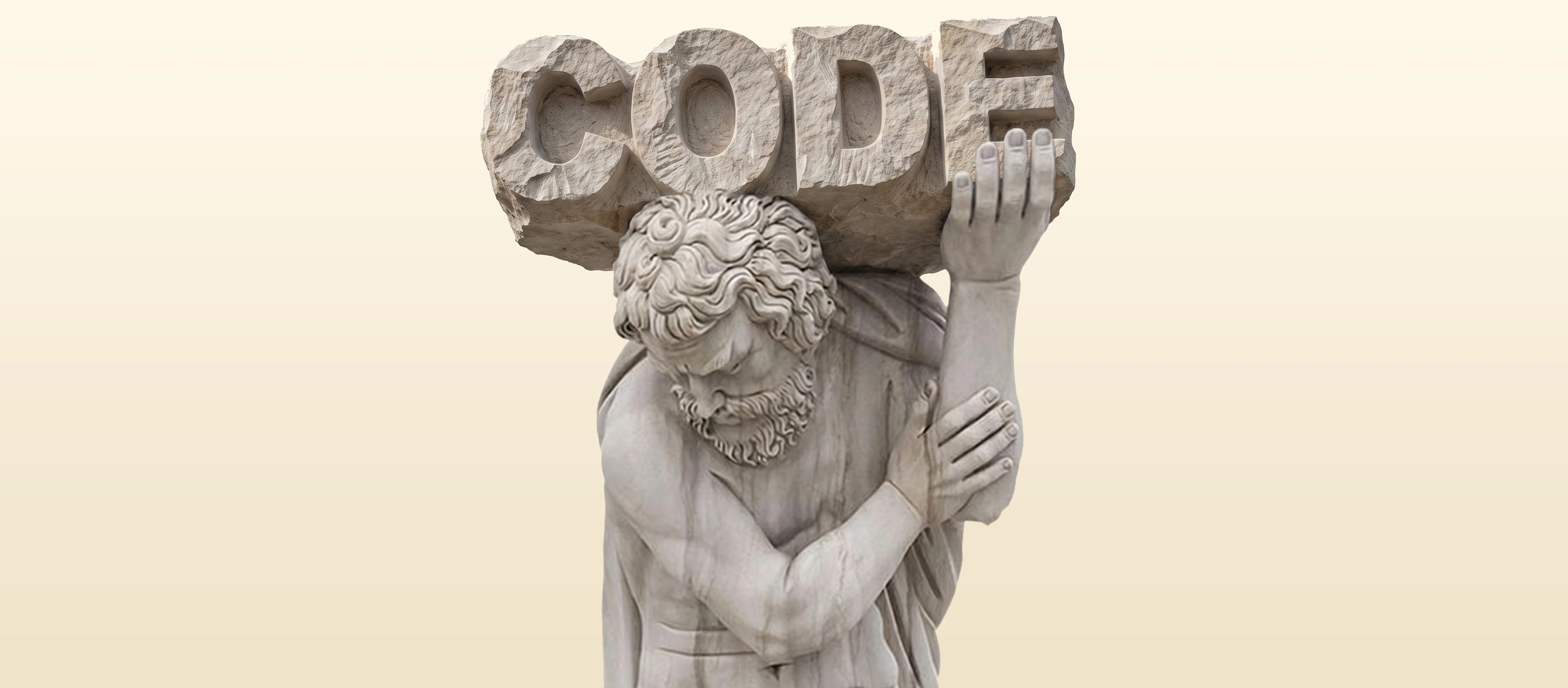 Code on a screen